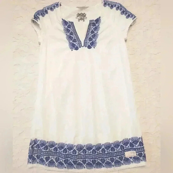 ODD MOLLY white embroidered top lightweight Size 1 - Picture 1 of 8